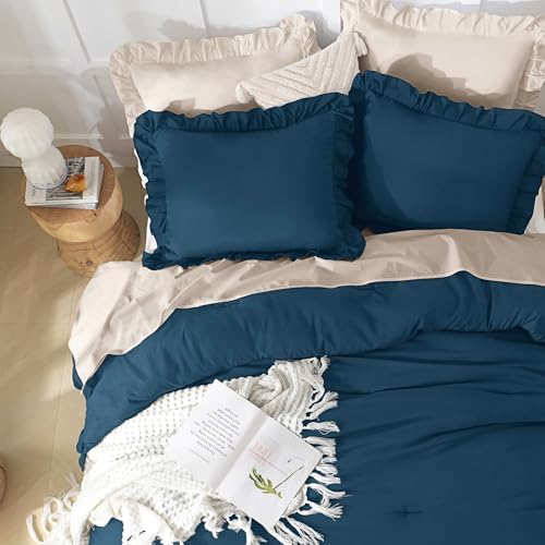 Andency Navy Blue California King Comforter Set - Image 3