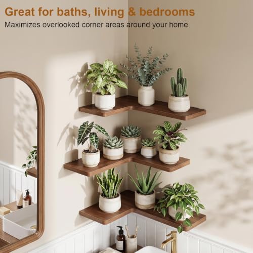 3 Pack Corner Shelf Wall Mounted - Image 2