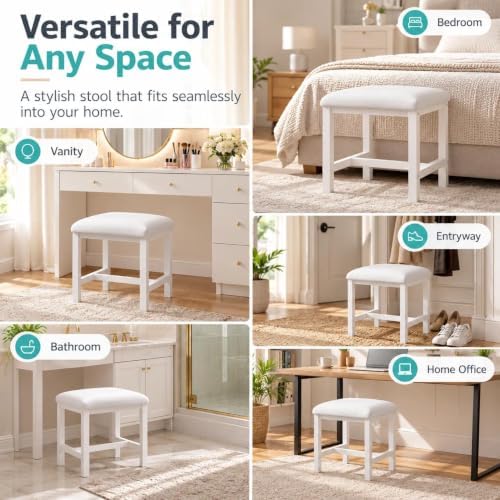 Small Vanity Stool, Cute Vanity Stools - Image 7