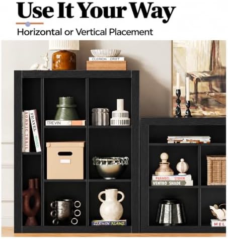 IRONCK Book Shelf with 8 Cube Storage Organizer, 47.2" W x 33.9" H - Image 4
