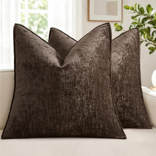 MIULEE Chenille Couch Pillow Covers Fall by MIULEE