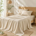 4 Piece Twin Sheets Set, Rayon Derived from Bamboo by akkialla