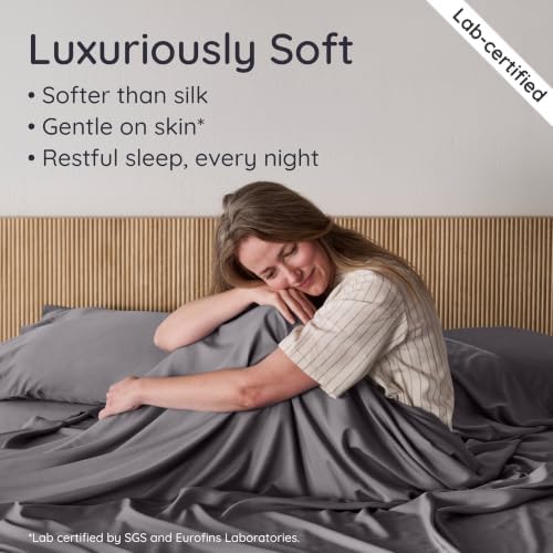 Bambaw 100% Viscose Derived from Bamboo Sheets King Size Set – 6pcs Deep Pocket - Image 4