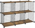 HOOBRO Wire Cube Storage Organizer, 6-Cube Metal Storage Shelves by HOOBRO