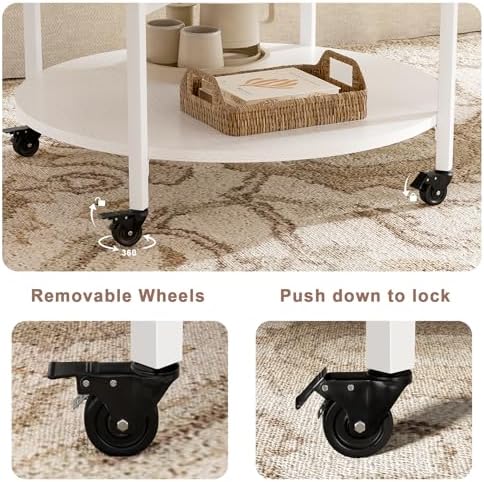 FABATO Small Round Lift Top Coffee Table - Image 5