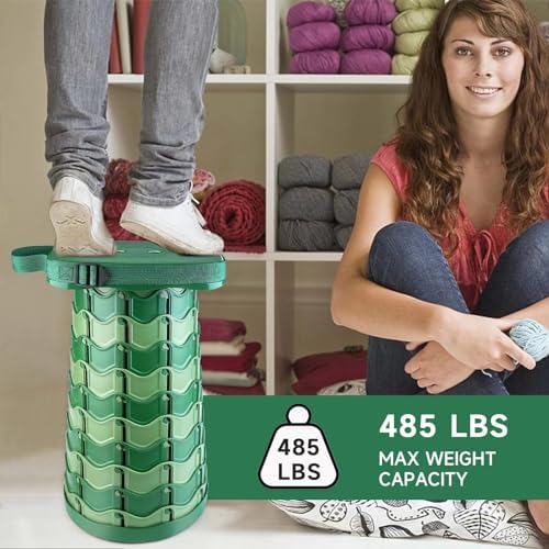Collapsible Stool Chair with Padded Cushion Seat, Easy Carry Portable Folding - Image 4