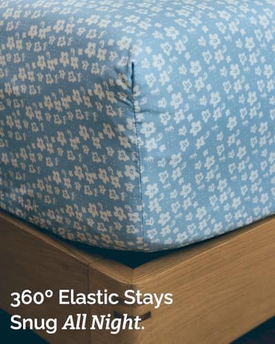 Twin 3 Piece Floral Sheet Set - Image 5