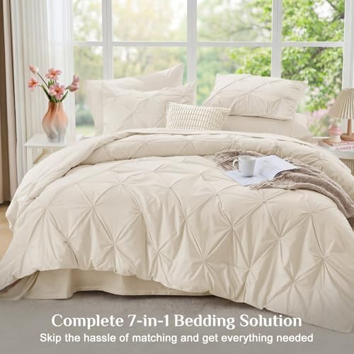 JOLLYVOGUE King Size Comforter Set 7 Pieces - Image 6
