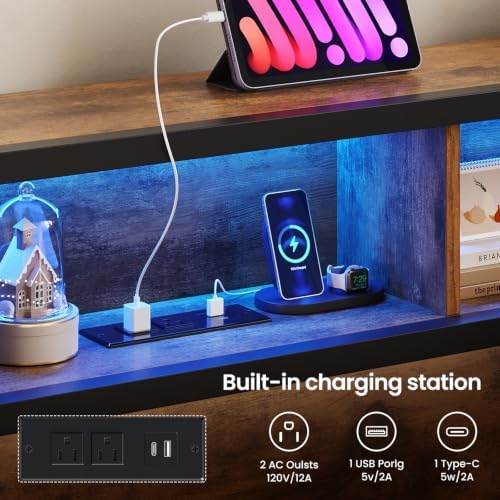 Full Corner Bed Frame with Storage Drawers, Charging Station - Image 5