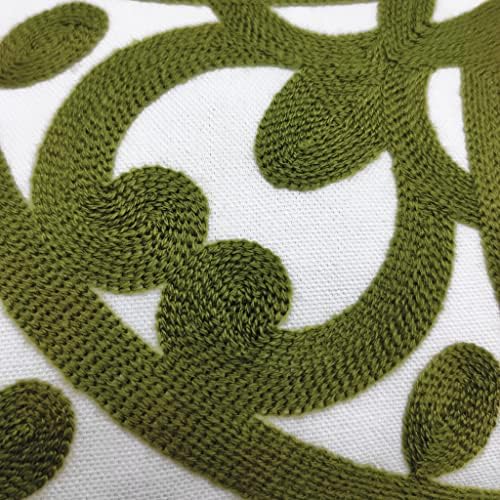 Alysheer Embroidered Lumbar Throw Pillow Cover 12"x 20" - Image 3