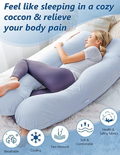 Pregnancy Pillow, Cooling Pregnancy Pillows - Image 6