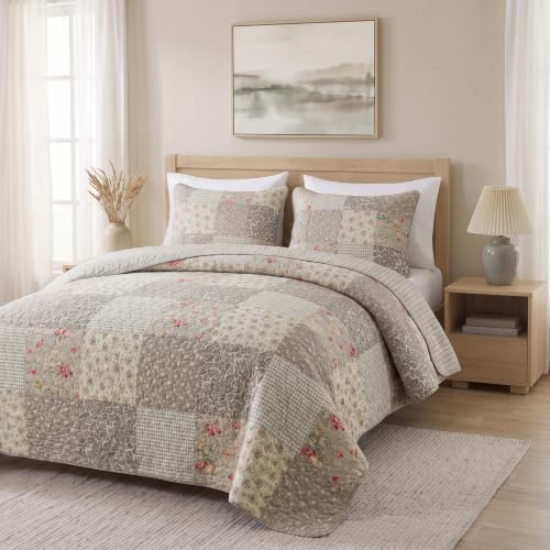 SLPR - Walk in the Cotswolds Patchwork Cotton Quilt Set, Queen - Image 2