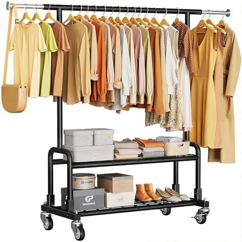 Luxspire Rolling Heavy Duty Clothes Rack by Luxspire