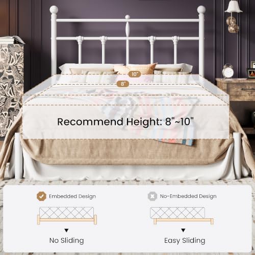 SHA CERLIN Full Size Metal Platform Bed Frame - Image 6