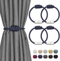 NICEEC 4 Pack Mini Magnetic Curtain Tiebacks Modern Simple Style Drape Tie by NICEEC