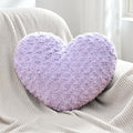 Purple Throw Pillows, Cute Heart Pillow, Decorative Pillows by IREMATE