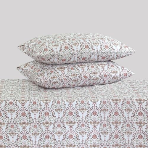 Feather & Stitch 100% Cotton Sateen 500 TC Cal King Size Bed Sheet Set - Image 4
