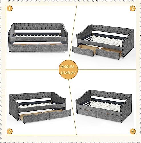Wood Full Size Daybed, Day Bed Frame - Image 6