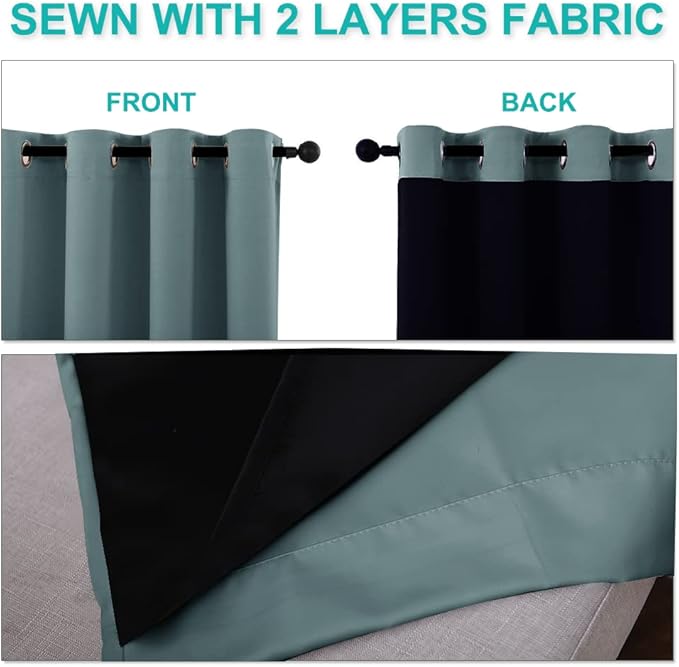 NICETOWN Extra Long Truly Blackout Drapes - Image 5