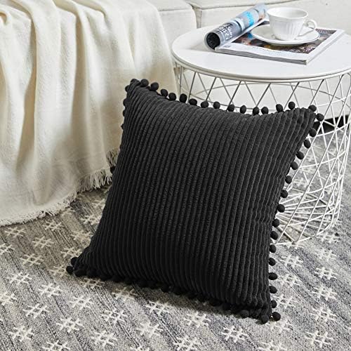 Fancy Homi Pack of 2 Soft Corduroy Decorative Throw Pillow Covers - Image 2