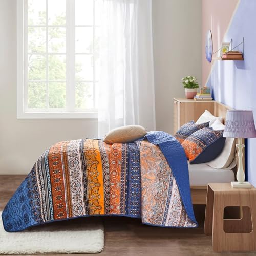 WONGS BEDDING Boho Twin Quilt Set, 2 Pieces Bedspread Bedding - Image 4