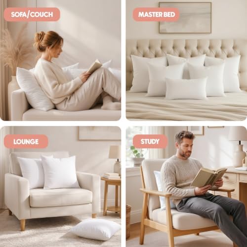 Utopia Bedding 22x22 Pillow Inserts, 2 Pack - Image 5
