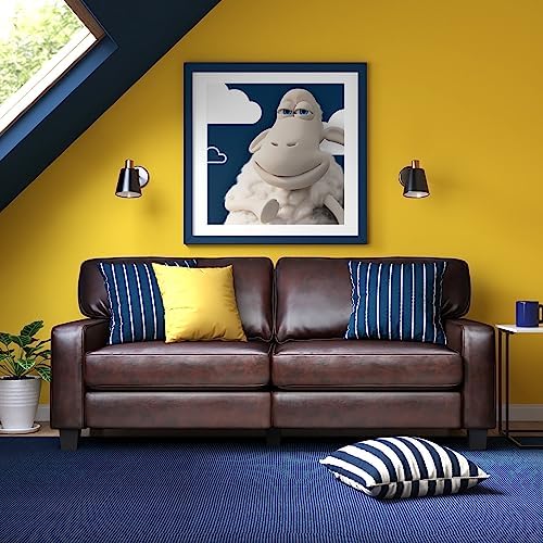 Serta Palisades 78" Track Arm Sofa, Durable Bonded Leather, Soft Pillow Back - Image 2