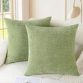 CaliTime Decorative Couch Throw Pillow Covers 24 X 24 Inches Sage Green by CaliTime