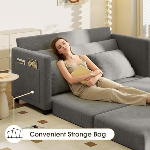 Myroyalsit 65" Convertible Loveseat Sofa Bed, 2-in-1 Folding Sofa Bed - Image 6