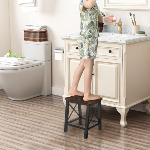 Step Stools for Adults and Kids, Wooden Small Step Stool - Image 3