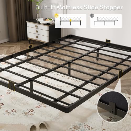 OLEVS Floating Bed Frame Queen Size Metal - Image 6
