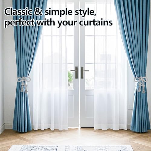 Apipi 4 Pcs Hand Woven Curtain Tiebacks - Image 6