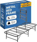 Treaton, 14-Inch Foldable Metal Platform Bed Frame by Unknown