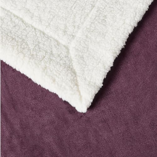 Amazon Basics Reversible Sherpa Throw Blanket, Velvety Flannel, Ultra Soft - Image 5