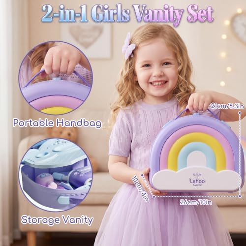 Lehoo Castle Toy Vanity with Makeup Set - Image 2