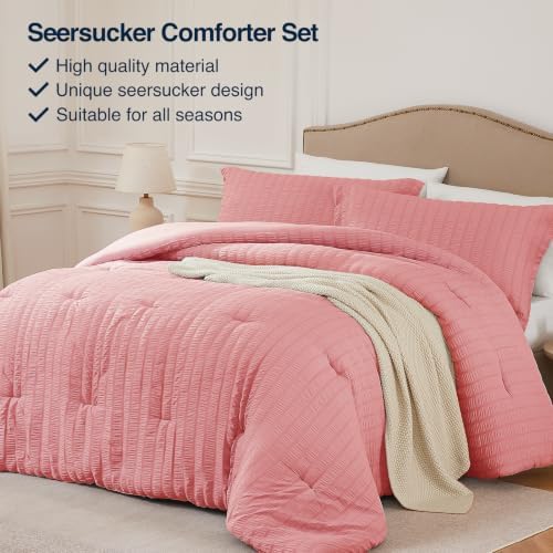 Quataly Full Comforter Set Seersucker Lightweight Bed Set - Image 4