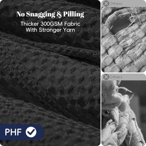 PHF Soft Waffle Comforter Set Queen Size- Comfy Breathable Waffle Weave - Image 3