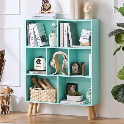 LEYAOYAO Cube Bookshelf, Mid-Century Modern Book Shelf by LEYAOYAO-Findtheshiningpointofyourideallife%EF%BC%81