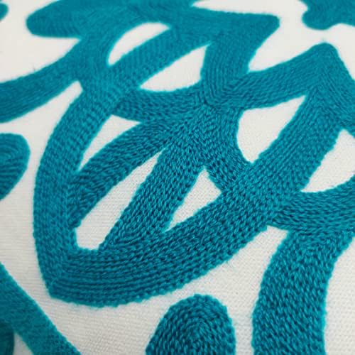 Alysheer Embroidered Decorative Throw Pillow Cover 18"x 18" Set of 2 - Image 2