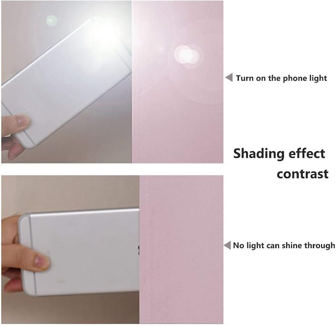 NICETOWN 100% Blackout Window Curtain Panels, Baby Pink, 2 Pieces, 42-inch Wide - Image 3