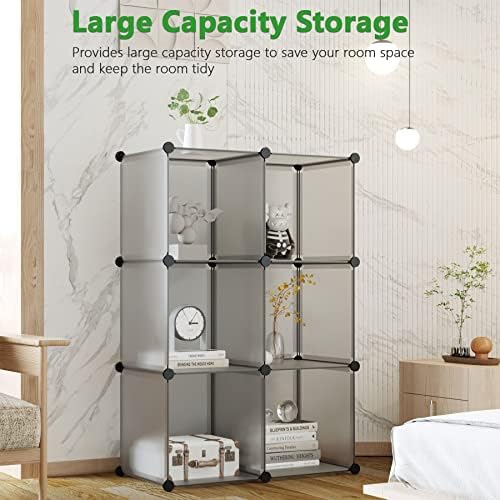 C&AHOME 6-Cube Storage Organizer Cube Shelf Closet Storage Bookcase - Image 3