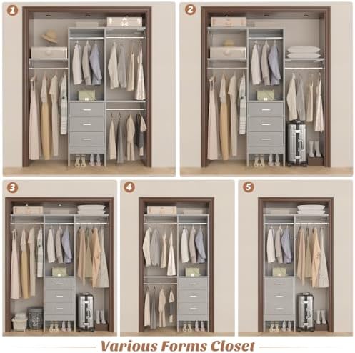 Besiost 4FT Small Closet System - Image 7