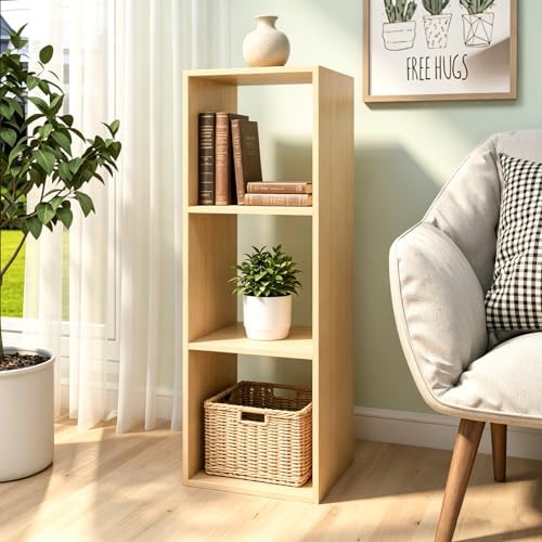 3 Cube Shelf with Anti-Tipping Kits + Reversible Open Back Bookcase - Image 2