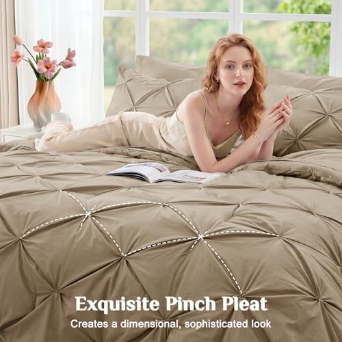 JOLLYVOGUE King Size Comforter Set 7 Pieces - Image 4