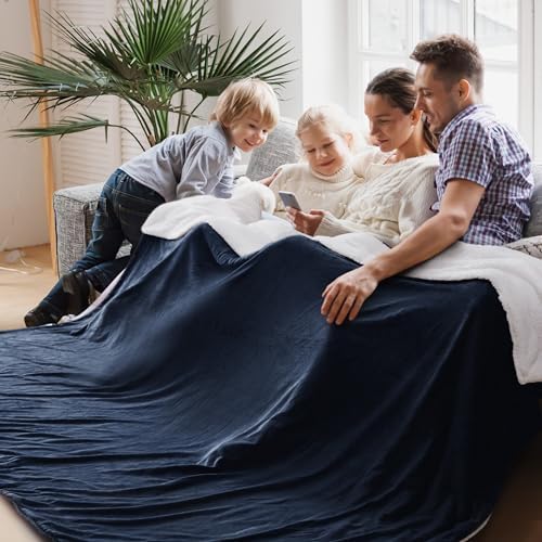 Bedsure GentleSoft Sherpa Fleece Cal King Blankets by BEDSURE