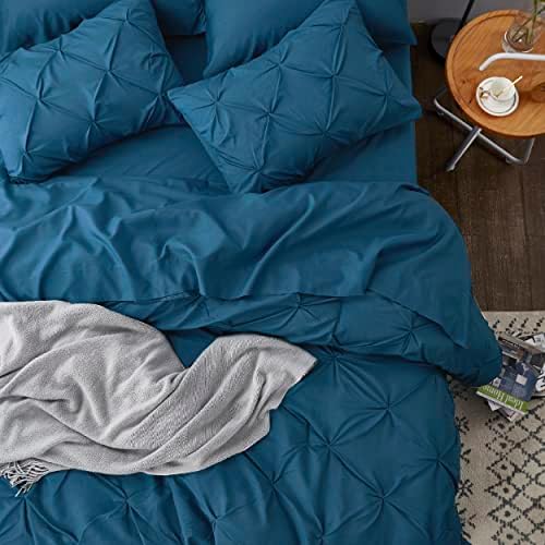 Bedsure 7-Piece King Size Comforter Set & Sheets, Teal King Bedding - Image 6