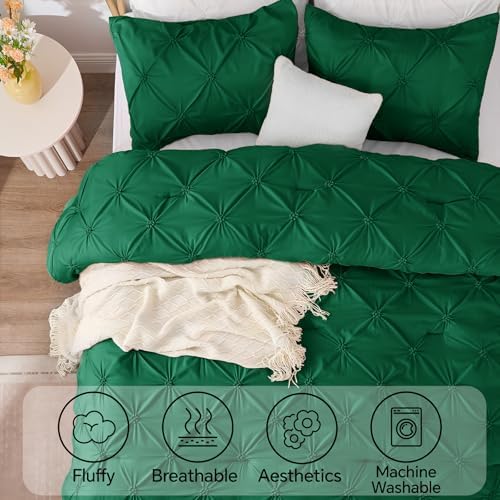 BEDELITE Queen Comforter Set Forest Green, Fluffy & Soft Comforter - Image 5