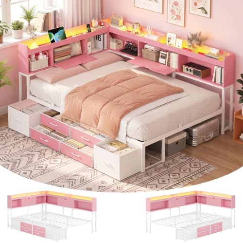 MSmask 14 Inch Corner Bed Frame by MSMASK