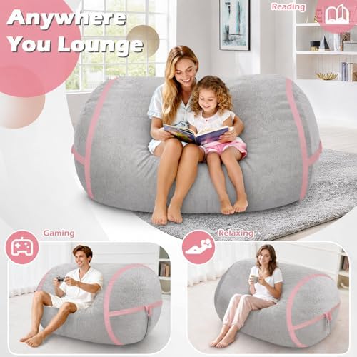 4FT Bean Bag Chair 4'Big Bean Bag Chairs - Image 4