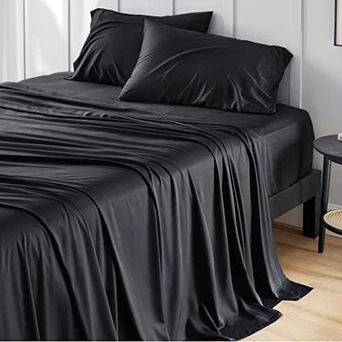 Bedsure PureWoven 100% Rayon Derived from Bamboo, Full Size Sheets by BEDSURE